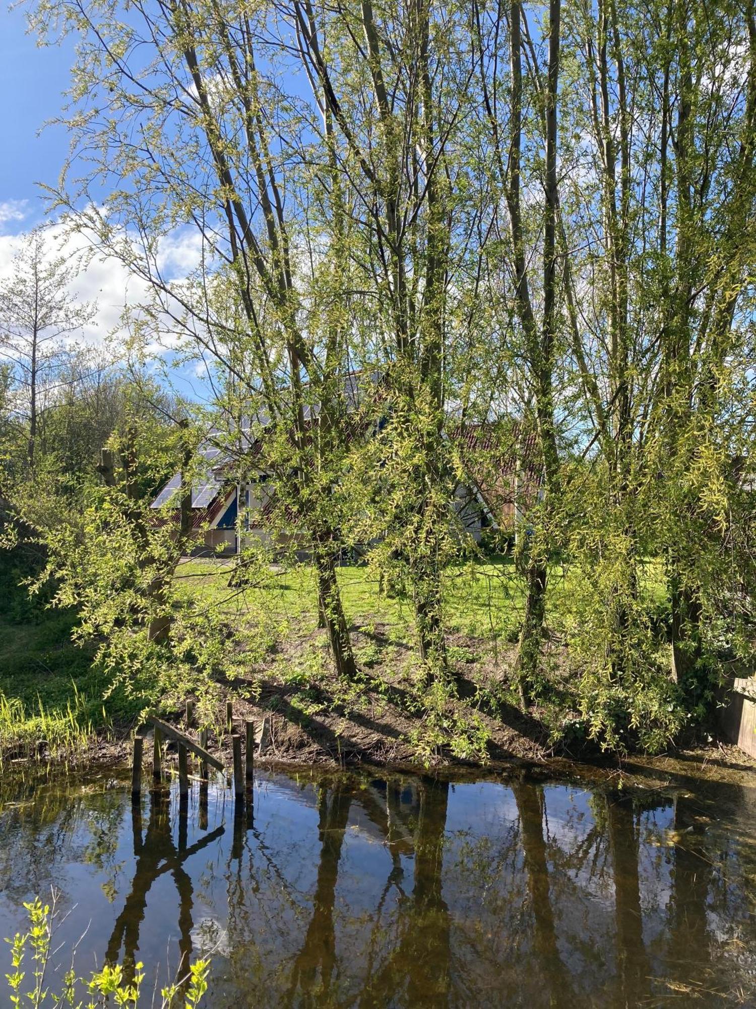 Grachthaus 6Pers House With A Private Terrace And Garden By The Lauwersmeer Villa Anjum Exteriör bild